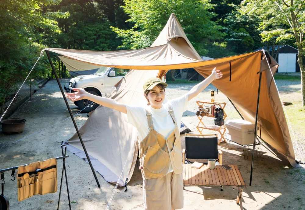 white teepee tents